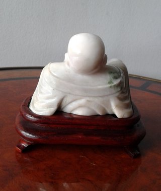 Figura Buda Jade Vintage China