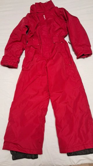 Mono de esquí rojo talla 9 años