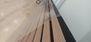 Panel Acústico Palilleria Madera nogal