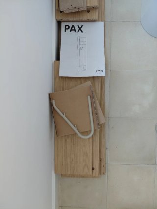 Módulo adicional IKEA PAX roble 20x58x236 cm NUEVO