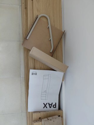 Módulo adicional IKEA PAX roble 20x58x236 cm NUEVO