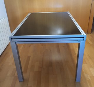 Mesa Comedor Negra y 4 Sillas