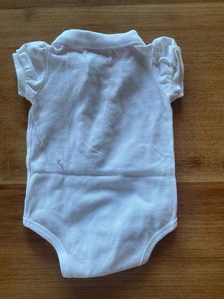 Body Ralph Lauren Blanco y Rosa Bebé 3m