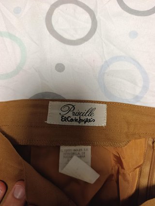 Falda El Corte Inglés Marrón Botones