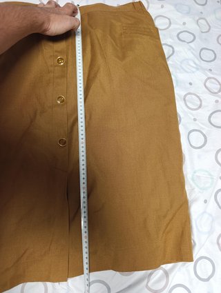 Falda El Corte Inglés Marrón Botones