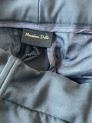 Pantalón Massimo Dutti azul marino talla 36 flare