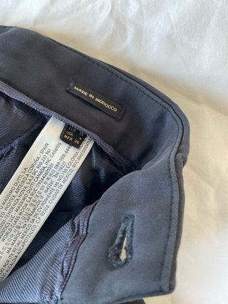 Pantalón Massimo Dutti azul marino talla 36 flare