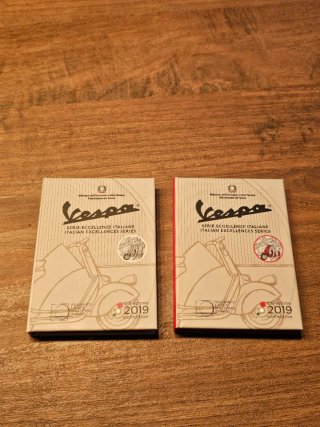 5 Euro Vespa Rossa e Bianca 2019-Serie Eccellenze