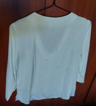 Camisa Trucco blanca manga francesa Talla S