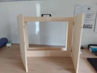 Kamishibai artesano madera natural
