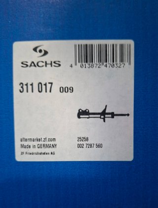 2 amortiguadores SACHS 311 017 nuevos
