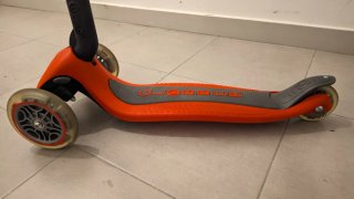 Patinete Globber 3 ruedas rojo