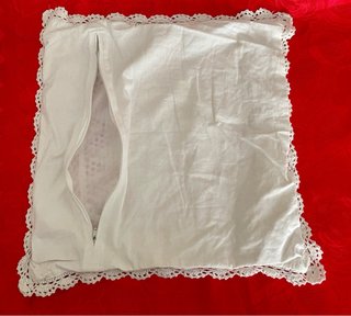 Federa cuscino uncinetto vintage 40x40