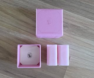 Caja Joyero Anillo Swarovski Rosa