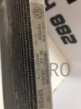Radiador aire acondicionad vag