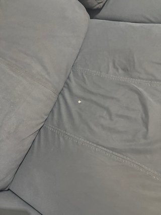Sofá gris de tela Regalo
