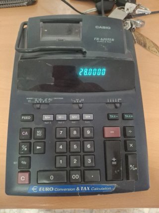 Calculadora Casio FR-620TER Euro & Tax