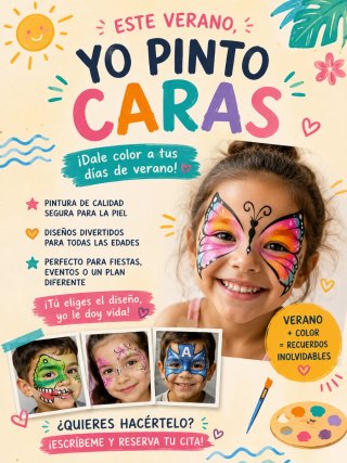 Pintacaras para Fiestas y Eventos...