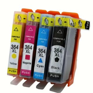 Pack 4 Tintas HP 364XL (Negro, Cyan, Magenta, Amar