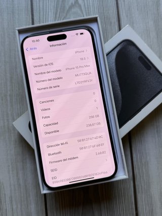 iPhone 15 Pro Max 256Gb igual a nuevo BAT. 88%