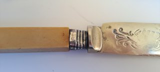 Pala per torta in argento inciso + Forchetta per s