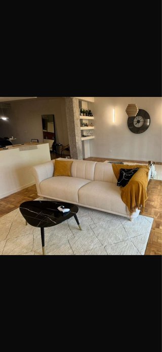 Sofá VISKAFORS 3 plazas tela beige (5 meses de uso