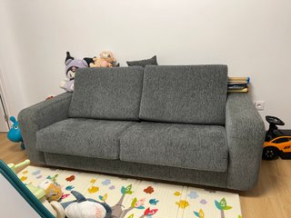 Sofá Cama Gris 2 Plazas