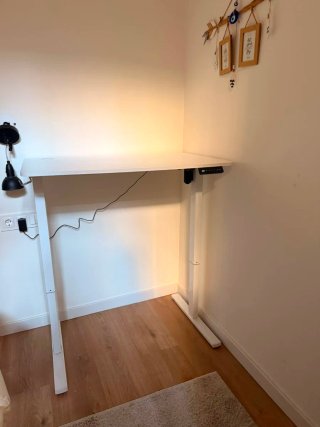 Escritorio elevable eléctrico blanco