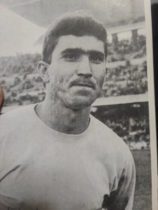Foto  cromo antiguo firmada Aparicio El Capi UD la