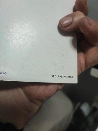 Foto  cromo antiguo firmada Aparicio El Capi UD la