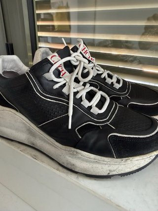CH Piel combinada Negro/Blanco T.41  (17)