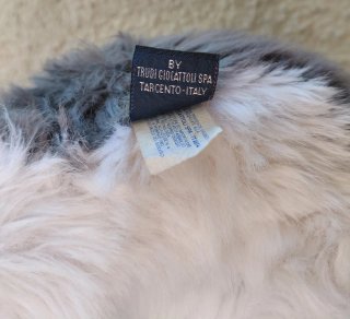 Peluche Cane Pastore Bobtail Vintage