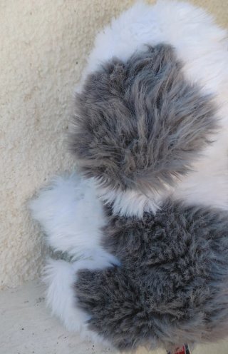 Peluche Cane Pastore Bobtail Vintage