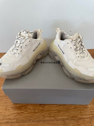 Balenciaga Triple S Beige Blanco Talla 36