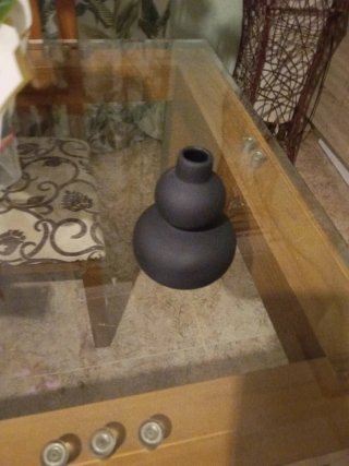 Jarrón Negro Minimalista Moderno