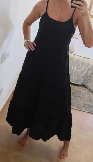 Vestido negro tirantes