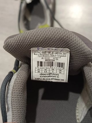 Zapatillas Trekking Niño Quechua Diosaz T.38