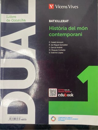 Libro de historia del mon contemporani en catalán