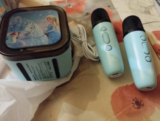 Mini Karaoke Infantil Azul y Multicolor