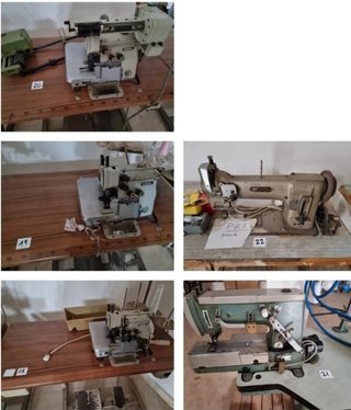 Lote 20 Máquinas Coser Triple Arrastre