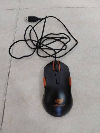 Rato Gaming Cougar Preto e Laranja