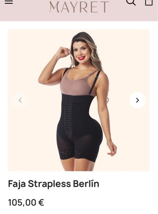 Faja Push Up Negra Uso Diario