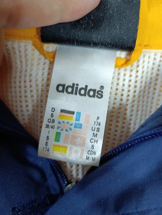 Chaqueta Adidas Vintage Amarillo y Azul