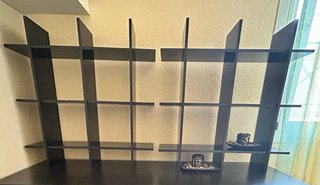 Mueble de IKEA: estanterías diferentes