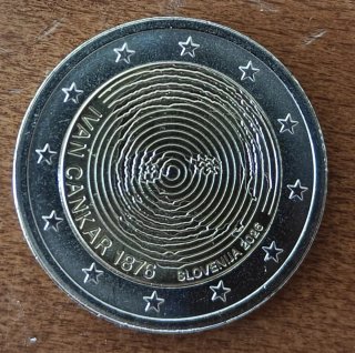 2 Euros Eslovenia 2026 Iván Cankar.