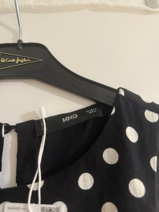 Mono lunares Mango negro y blanco