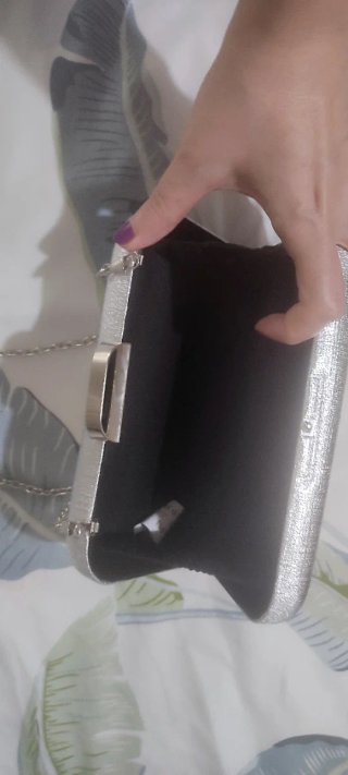 Bolso de fiesta plateado