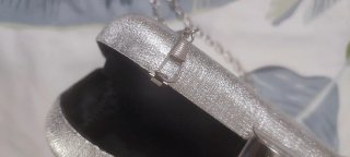 Bolso de fiesta plateado