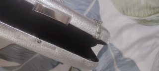 Bolso de fiesta plateado