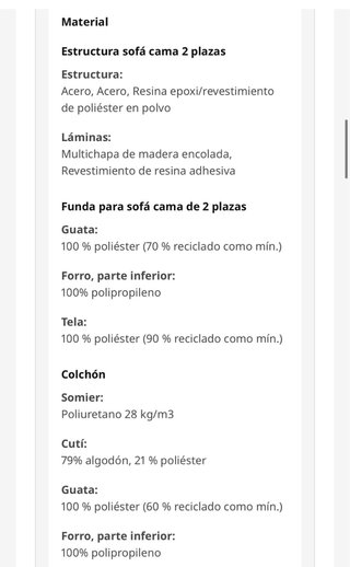 Sofá Cama Plegable Ikea Gris